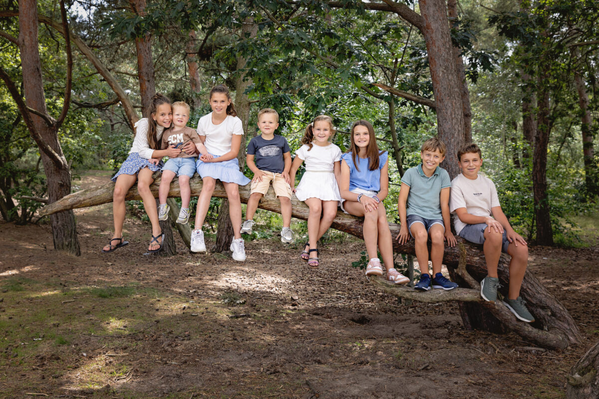 fotoshoot met de hele familie