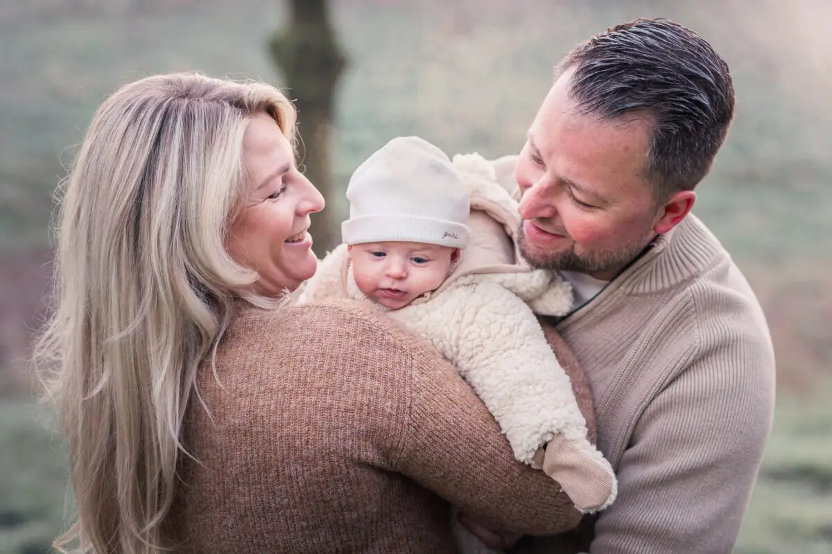 newborn fotoshoot buiten