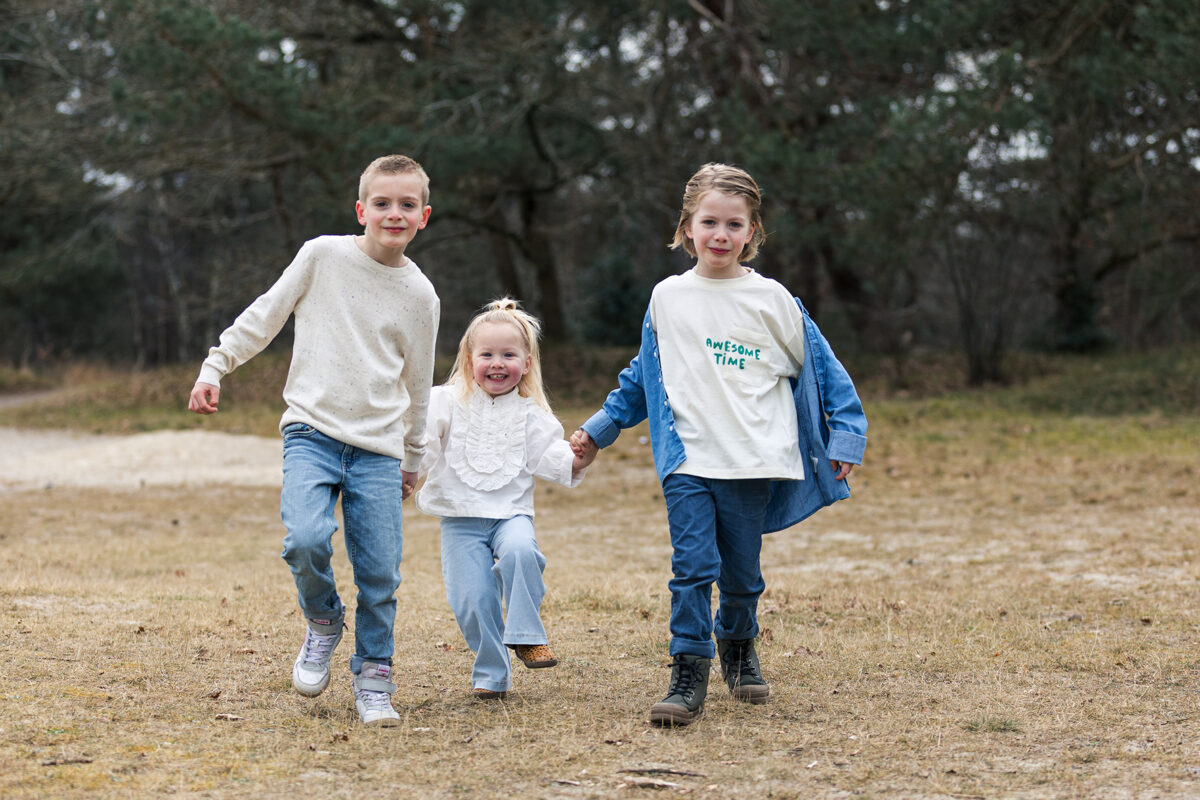 Fotoshoot met de kinderen