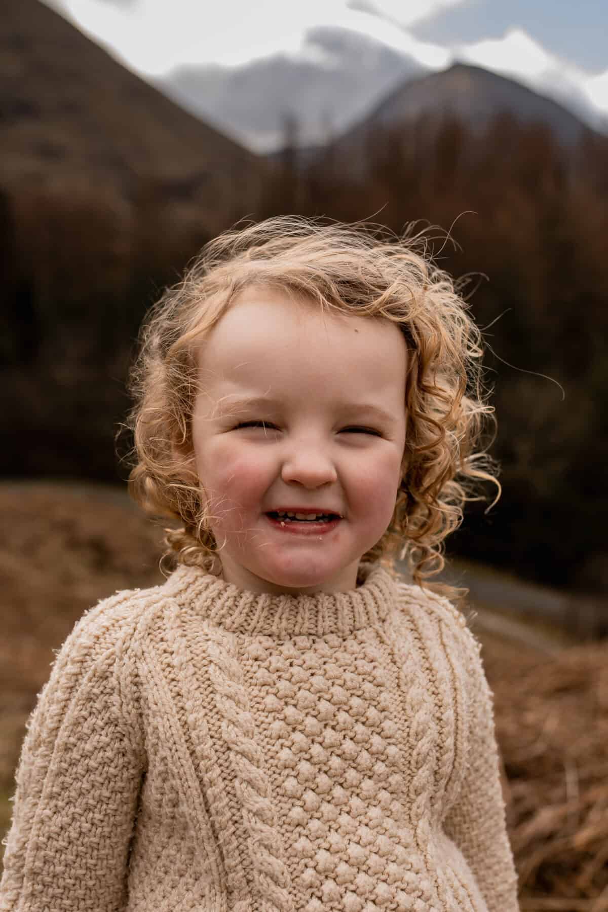 Fotoshoot in Schotland met de kinderen